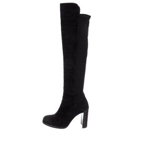 Stuart Weitzman over the knee black suede boots. Size 7